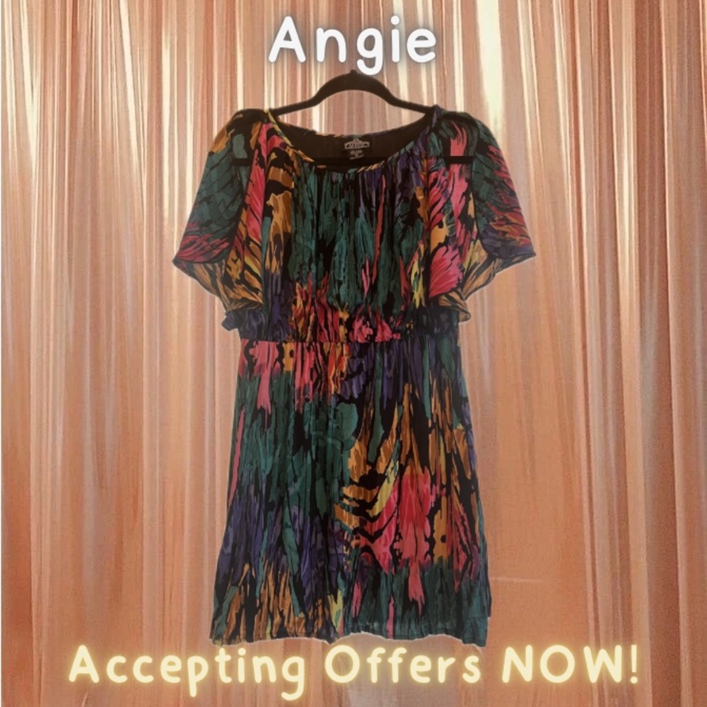 Angie 80s/90s Inspired Midi Dress 🌈